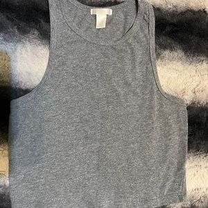 Bozzolo Gray Crop Tank, US L